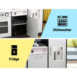 KL Kids Kitchen Play Set Wooden Pretend Toys Cooking Children Oven Fridge